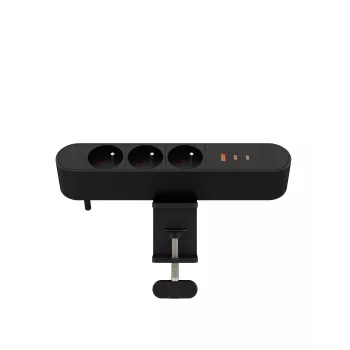 Mitmekohaline lauaarvuti pistikupesa MicroConnect MC-MDPS-FR3-67W — 3 pistikupesa, 67 W koguvõimsus