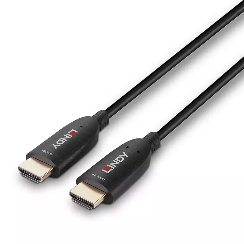 Lindy 50m fiiberoptiline hübriid-HDMI 8K60 kaabel