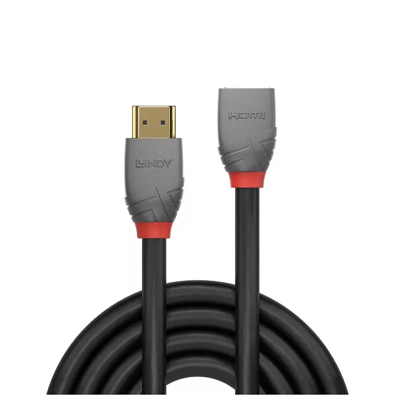 Lindy 1m High Speed HDMI pikenduskaabel, Anthra Line