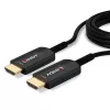 Hübriidne fiiberoptiline HDMI-kaabel Lindy 15 m, Ultra High Speed 48 Gbit/s, HDMI 2.1, kullatud pistikutega, must