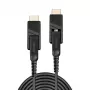 Lindy 50m fiiberoptiline hübriidne Micro-HDMI 18G kaabel eemaldatavate HDMI ja DVI pistikutega