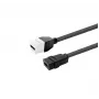 HDMI emane keystone-sisend VivoLink PROKEYHDMIFF0.2W — valge, paneelile kinnitatav moodul