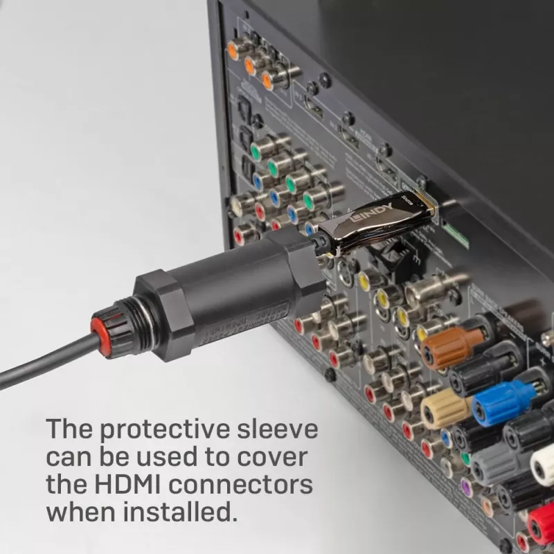 HDMI kaabel Lindy 38527 10 m HDMI Type A isane–isane HDMI 2.1 48 Gbit/s kullatud kontaktidega must