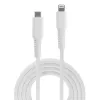 Lindy 2m USB Type C to Lightning kaabel, Valge