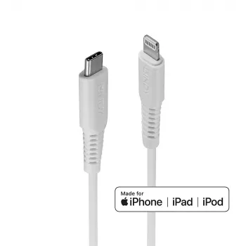 Lindy 1m USB-C–Lightning-kaabel, valge