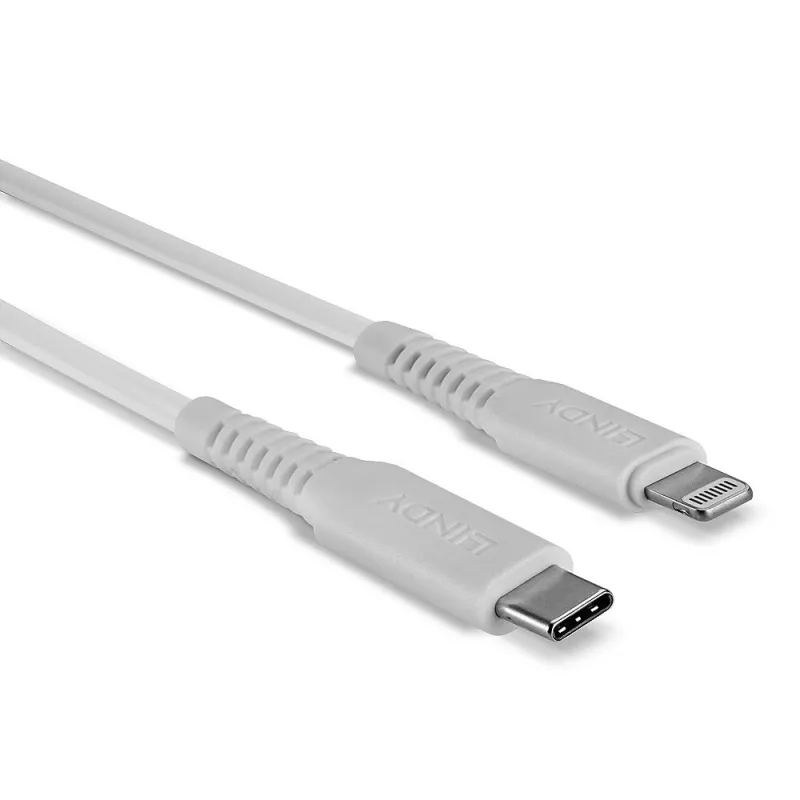 Lindy 1m USB-C–Lightning-kaabel, valge