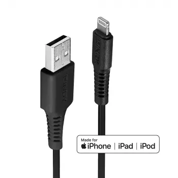 Lindy 0,5 m USB-Lightning-kaabel, must