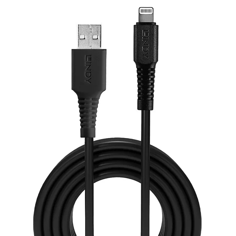 Lindy 0,5 m USB-Lightning-kaabel, must
