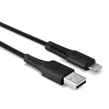 Lindy 1 m USB-Lightning-kaabel, must