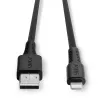 Lindy 3m USB-Lightning-kaabel, must