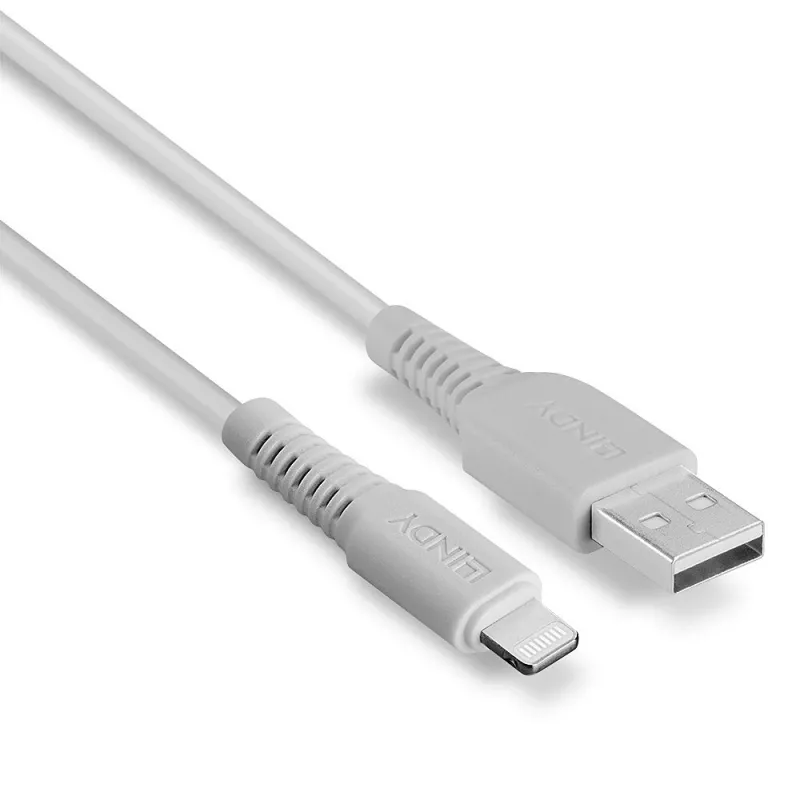 Lindy 0,5 m USB-Lightningi kaabel valge
