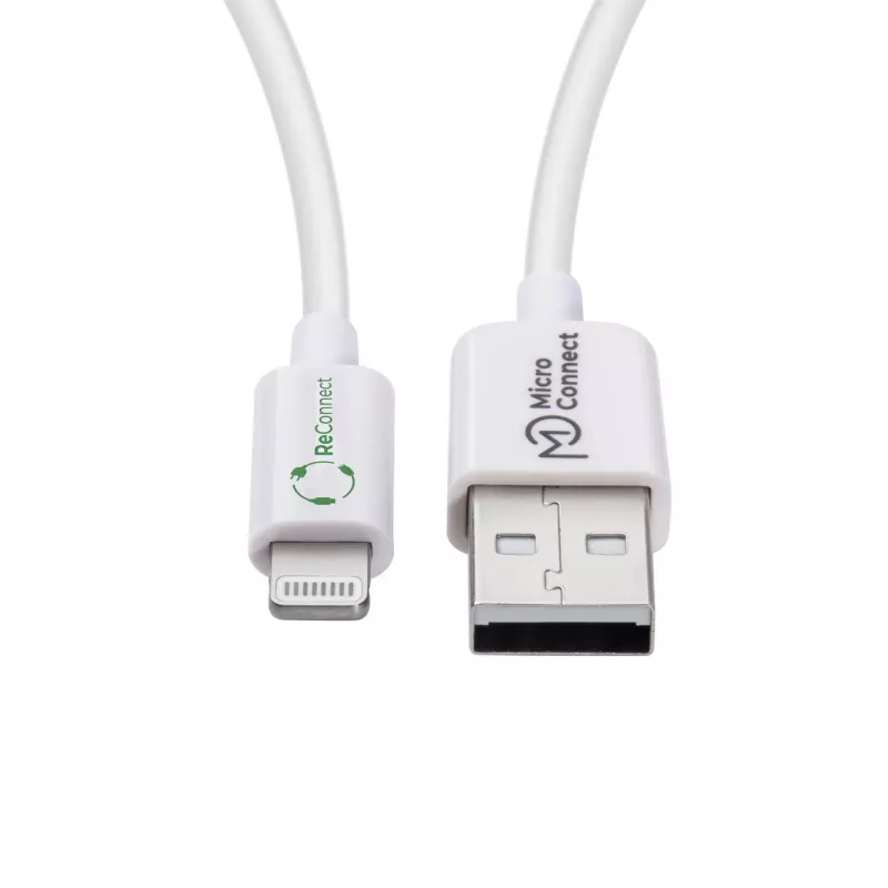 Lightning kaabel MicroConnect ECO-LIGHTNING1 1m Valge USB A