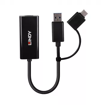 Lindy USB 3.2 Gen 1 Gigabit Ethernet Converter Wired USB Ethernet 5000 Mbit/s Must