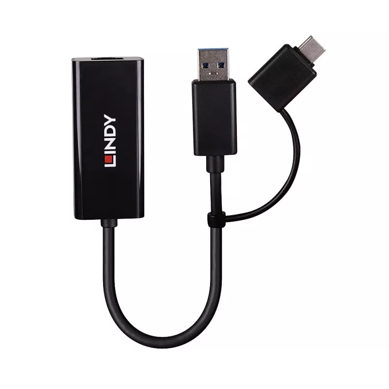 Lindy USB 3.2 Gen 1 Gigabit Ethernet Converter Wired USB Ethernet 5000 Mbit/s Must
