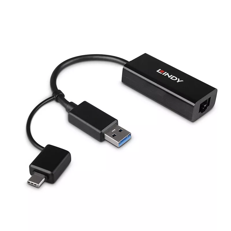 Lindy USB 3.2 Gen 1 Gigabit Ethernet Converter Wired USB Ethernet 5000 Mbit/s Must