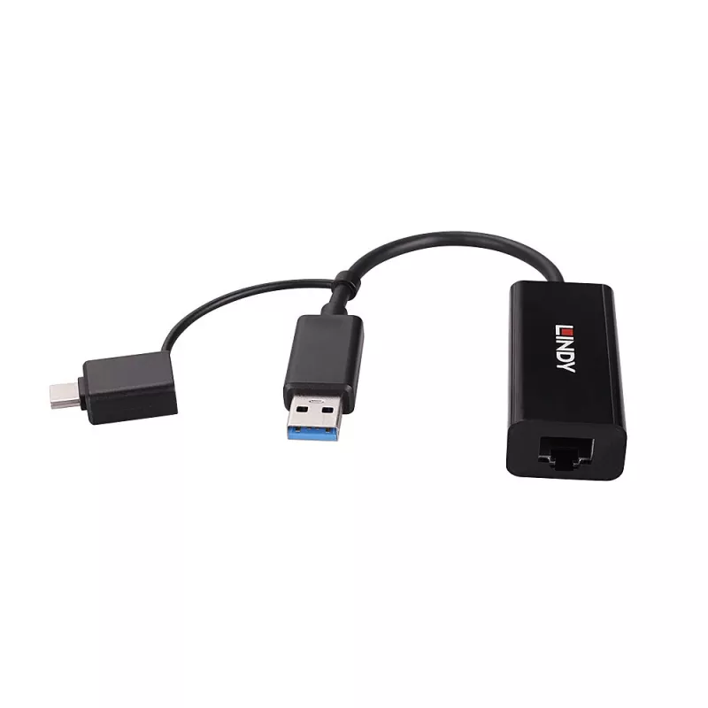 Lindy USB 3.2 Gen 1 Gigabit Ethernet Converter Wired USB Ethernet 5000 Mbit/s Must