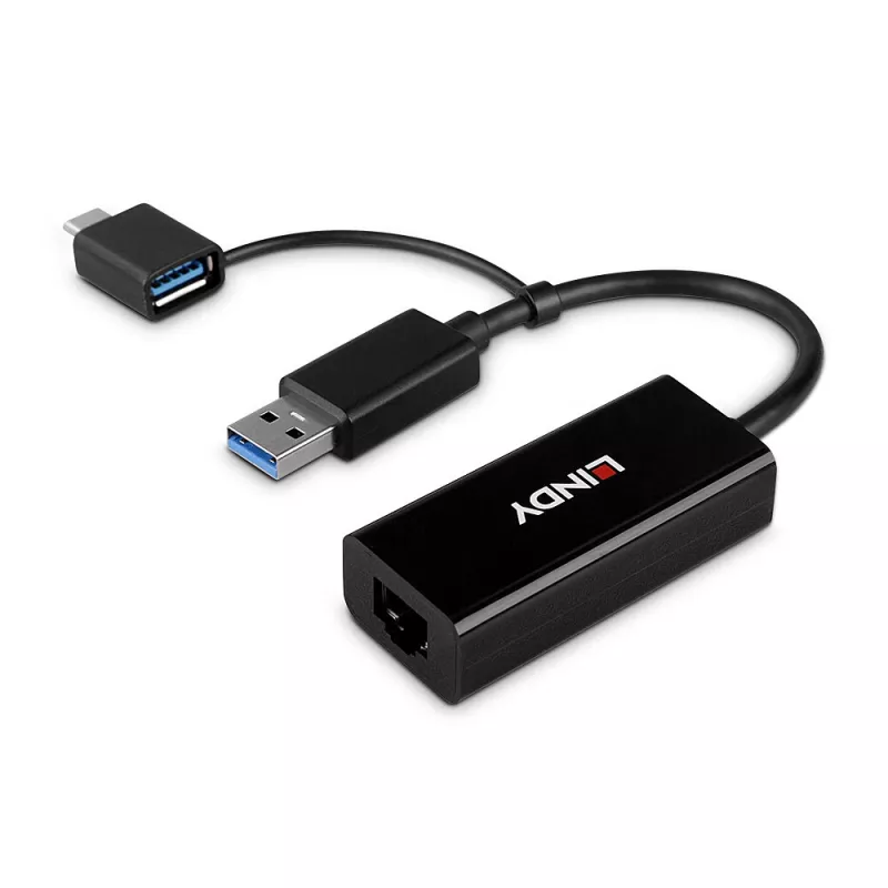 Lindy USB 3.2 Gen 1 Gigabit Ethernet Converter Wired USB Ethernet 5000 Mbit/s Must