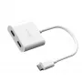 USB-C kuni kahe USB-C adapter j5create JCA164-N 3840x2160 240Hz