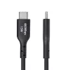StarTech.com 0,3 m (1 jalg) USB-A – USB-C laadimiskaabel, laadimine ja sünkroonimine, 3 A, USB 2.0, TPE-ümbrisega – must USB-laadimisjuhe