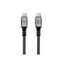 CONCEPTRONIC USB-C to USB-C kaabel ETTA07B12 — USB 3.2 Gen 2x2, 1,2 m, 20 Gbps, PD 3.0 100 W (20 V/5 A), 4K60 Hz, must, E-Mark