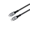 CONCEPTRONIC USB-C to USB-C kaabel ETTA07B12 — USB 3.2 Gen 2x2, 1,2 m, 20 Gbps, PD 3.0 100 W (20 V/5 A), 4K60 Hz, must, E-Mark