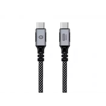 USB-C kuni USB-C kaabel CONCEPTRONIC ETTA07B20 — USB 3.2 Gen 2x2, 2 m, 20 Gbps, PD 3.0 100W (20V 5A), 4K@60Hz, E-märgistus
