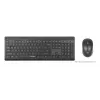 Klaviatuur Manhattan 180771 juhtmevaba QWERTY Must Hiir kaasas