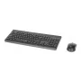 Klaviatuur Manhattan 180771 juhtmevaba QWERTY Must Hiir kaasas