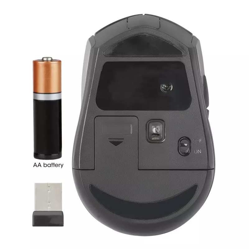 Manhattan MW6200 juhtmevaba hiir, USB-A nano-vastuvõtja, must