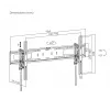 Manhattan TV & Monitor Mount Anti Theft Wall Tilt 43-100 Must