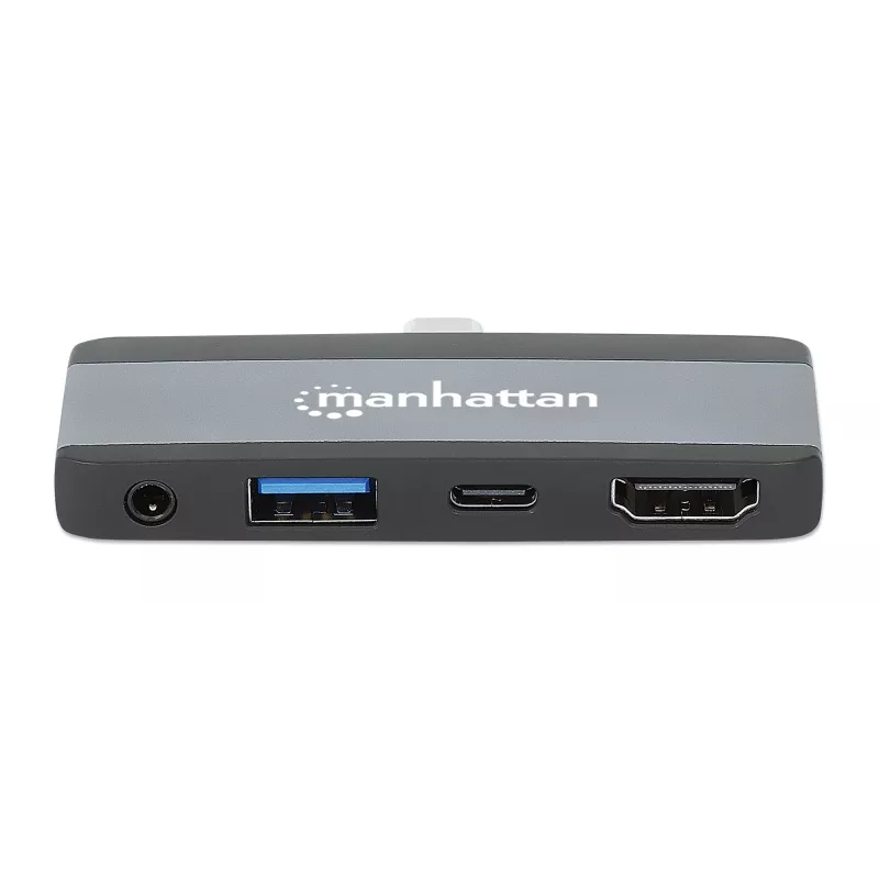USB-C reisidokk Manhattan 190404 4 porti HDMI USB-A USB-C 3,5 mm
