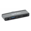 USB-C reisidokk Manhattan 190404 4 porti HDMI USB-A USB-C 3,5 mm