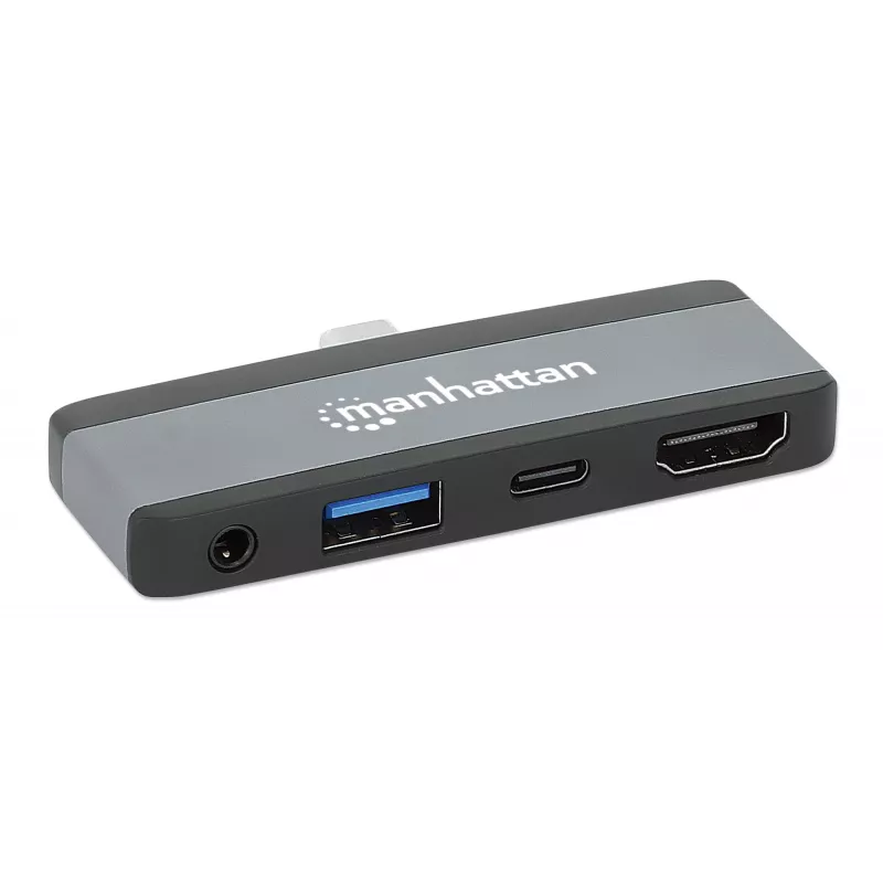 USB-C reisidokk Manhattan 190404 4 porti HDMI USB-A USB-C 3,5 mm