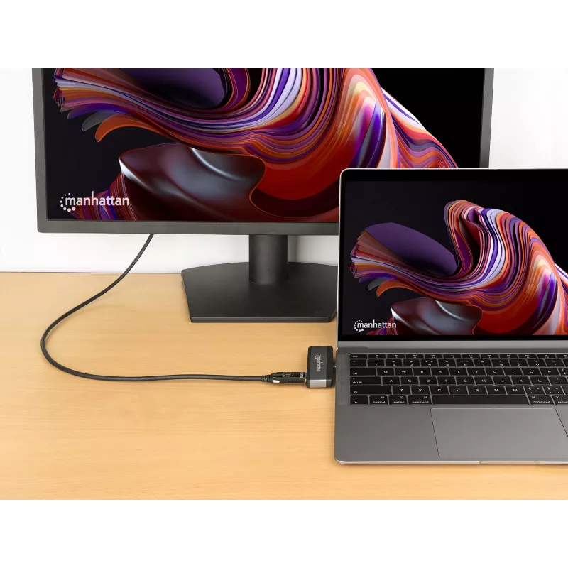 USB-C reisidokk Manhattan 190404 4 porti HDMI USB-A USB-C 3,5 mm