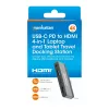 USB-C reisidokk Manhattan 190404 4 porti HDMI USB-A USB-C 3,5 mm