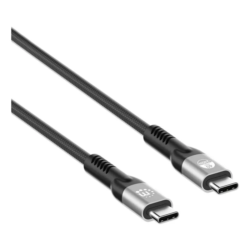 USB-C isane - USB-C isane kaabel Manhattan 2m USB4 Gen 3x2 8K 60Hz