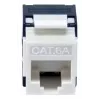 Keystone-moodul Cat.6A varjestamata, tööriistavaba, EQUIP 769227, RJ-45, lame, valge, 8 tk