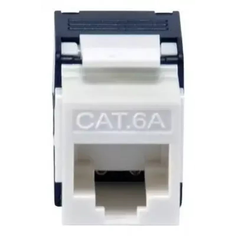 Keystone-moodul Cat.6A varjestamata, tööriistavaba, EQUIP 769227, RJ-45, lame, valge, 8 tk