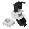 Keystone-moodul Cat.6A varjestamata, tööriistavaba, EQUIP 769227, RJ-45, lame, valge, 8 tk
