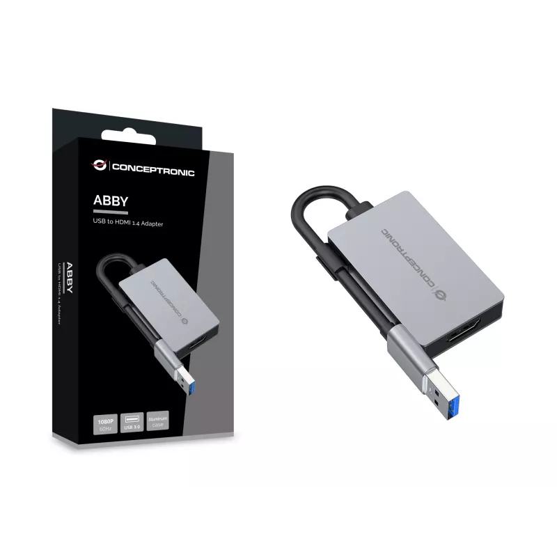 Conceptronic ABBY22G USB-HDMI 1.4 adapter, 1080P 60Hz