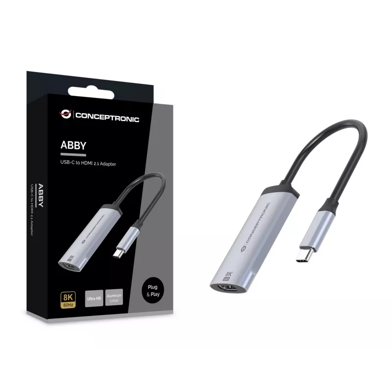 Conceptronic ABBY23G USB-C HDMI 2.1 adapter, 8K60Hz