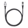 Manhattan USB-C kuni Gigabit võrk Ethernet RJ45 kaabel 2m Must/Hõbedane