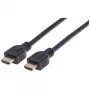 Manhattan HDMI 4K@60Hz kaabel Ethernetiga – CL3 reitinguga, 1 m, sobib seinasiseseks paigalduseks, kõigile 4K ja 1080p/HD kasutusteks – uuendage kohe või olge valmis, kui vajate, isane–isane, must, Ultra HD 4k x 2k, eluaegne garantii, esmaklassiline kiire