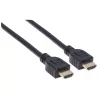 Manhattan HDMI 4K@60Hz kaabel Ethernetiga – CL3 reitinguga, 1 m, sobib seinasiseseks paigalduseks, kõigile 4K ja 1080p/HD kasutusteks – uuendage kohe või olge valmis, kui vajate, isane–isane, must, Ultra HD 4k x 2k, eluaegne garantii, esmaklassiline kiire