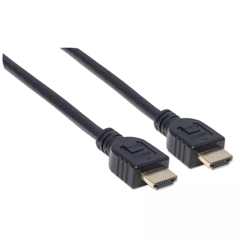 Manhattan HDMI 4K@60Hz kaabel Ethernetiga – CL3 reitinguga, 1 m, sobib seinasiseseks paigalduseks, kõigile 4K ja 1080p/HD kasutusteks – uuendage kohe või olge valmis, kui vajate, isane–isane, must, Ultra HD 4k x 2k, eluaegne garantii, esmaklassiline kiire