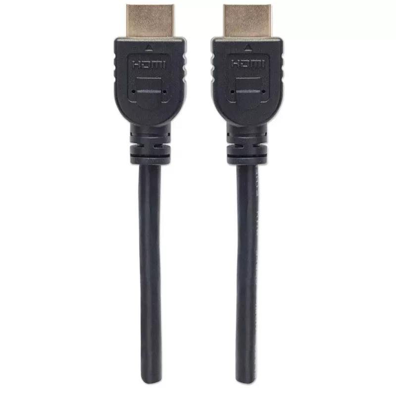 Manhattan HDMI 4K@60Hz kaabel Ethernetiga – CL3 reitinguga, 1 m, sobib seinasiseseks paigalduseks, kõigile 4K ja 1080p/HD kasutusteks – uuendage kohe või olge valmis, kui vajate, isane–isane, must, Ultra HD 4k x 2k, eluaegne garantii, esmaklassiline kiire