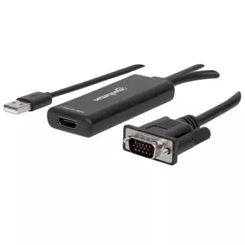 VGA ja USB-A HDMI-muundur Manhattan 152426