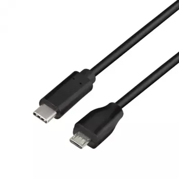 LogiLink CU0196 USB-kaabel USB 2.0 0,5 m USB C Micro-USB B Must