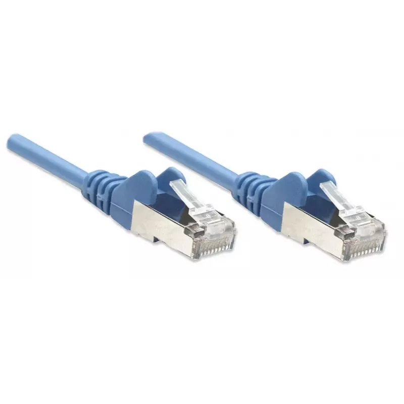 Intellinet võrguparanduskaabel, Cat5e, 7,5 m, sinine, CCA, SF/UTP, PVC, RJ45, kullatud kontaktid, tõmbevaba, kaitsemuhviga, eluaegne garantii