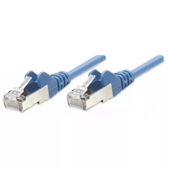 Intellinet võrguparanduskaabel, Cat5e, 7,5 m, sinine, CCA, SF/UTP, PVC, RJ45, kullatud kontaktid, tõmbevaba, kaitsemuhviga, eluaegne garantii